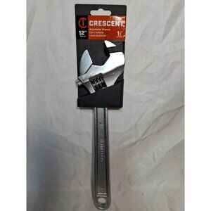 Crescent AC212VS Chrome 12 in. Adjustable Wrench 1-1/2" Jaw Capacity, SAE Metric